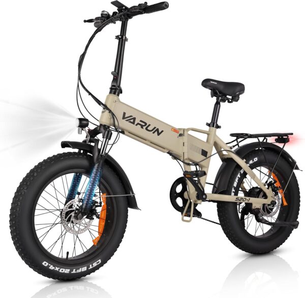 VARUN Velo Electrique, 20"*4.0" Fat Tire Vélo Électrique Pliable