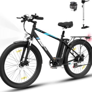 COLORWAY Vélo électrique 26''×3.0'' 250W, ebike pour Adultes