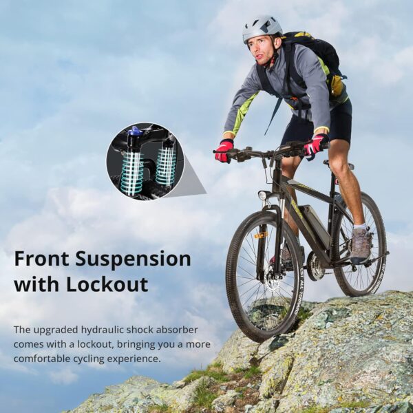 Eleglide Vélos Électrique, M1 Plus Vélo de Montagne électrique 27,5"/29" VTT Électrique Batterie 12,5 Ah, écran LCD, 21 Vitesses, E-Bike Urbain pour Adulte, APP – Image 4