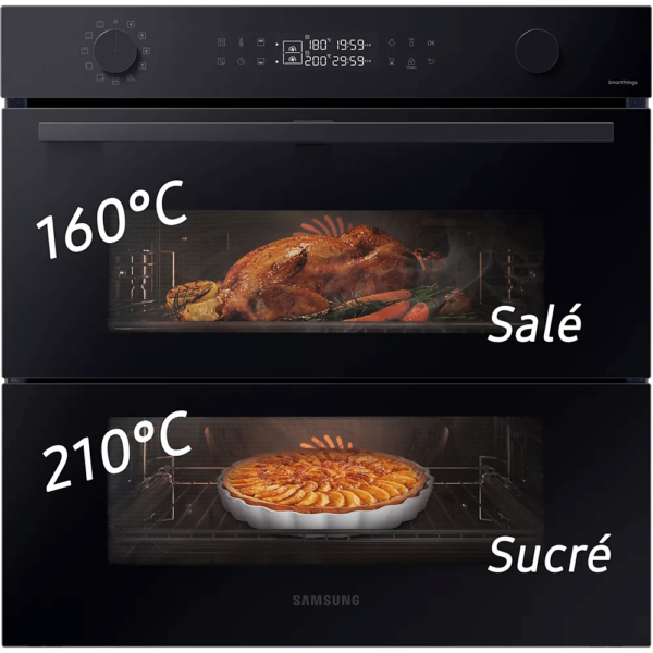 Four encastrable Samsung NV7B45502AK DualCookFlex – Image 5