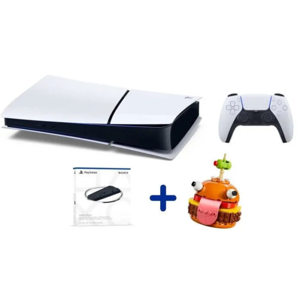 Pack PS5 Digital : Console PS5 Digitale (Modèle Slim) + Socle vertical + LEGO Fortnite Durrr Burger – Image 2